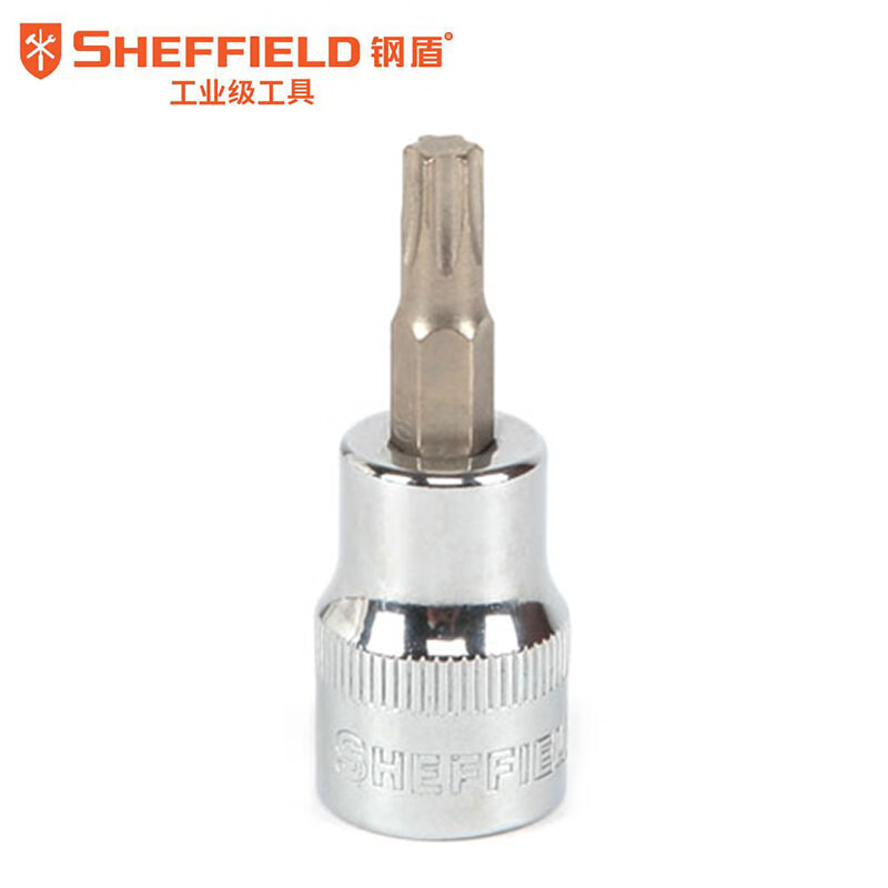 SHEFFIELD/钢盾 10mm系列花型旋具套筒 S014455 T55 1支高清大图