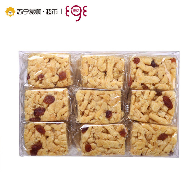 进口零食QS壹格牌柠檬汁葡萄干沙琪玛350g零食小吃下午茶