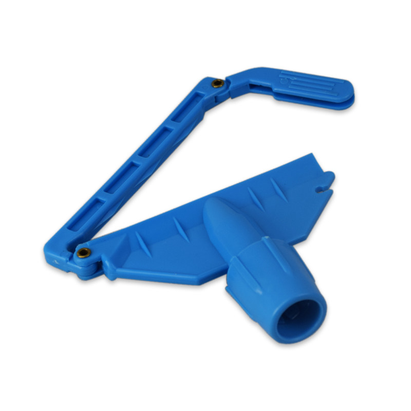 白云蜡拖夹拖把夹头扣式夹子压扣式蜡拖夹头蓝夹高清大图