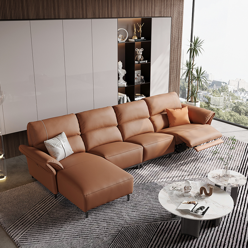 芝华仕cheers芝华仕头等舱意式轻奢科技布沙发极简客厅直排三人位布艺