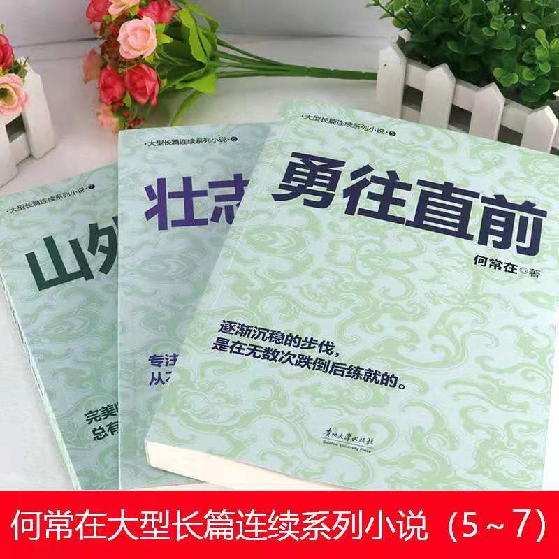 [醉染正版]全三本 何常在的书小说勇往直前+壮志凌云+山外青山胜算问鼎运途作者官场反贪反腐角逐群雄全3册二号首长高清大图
