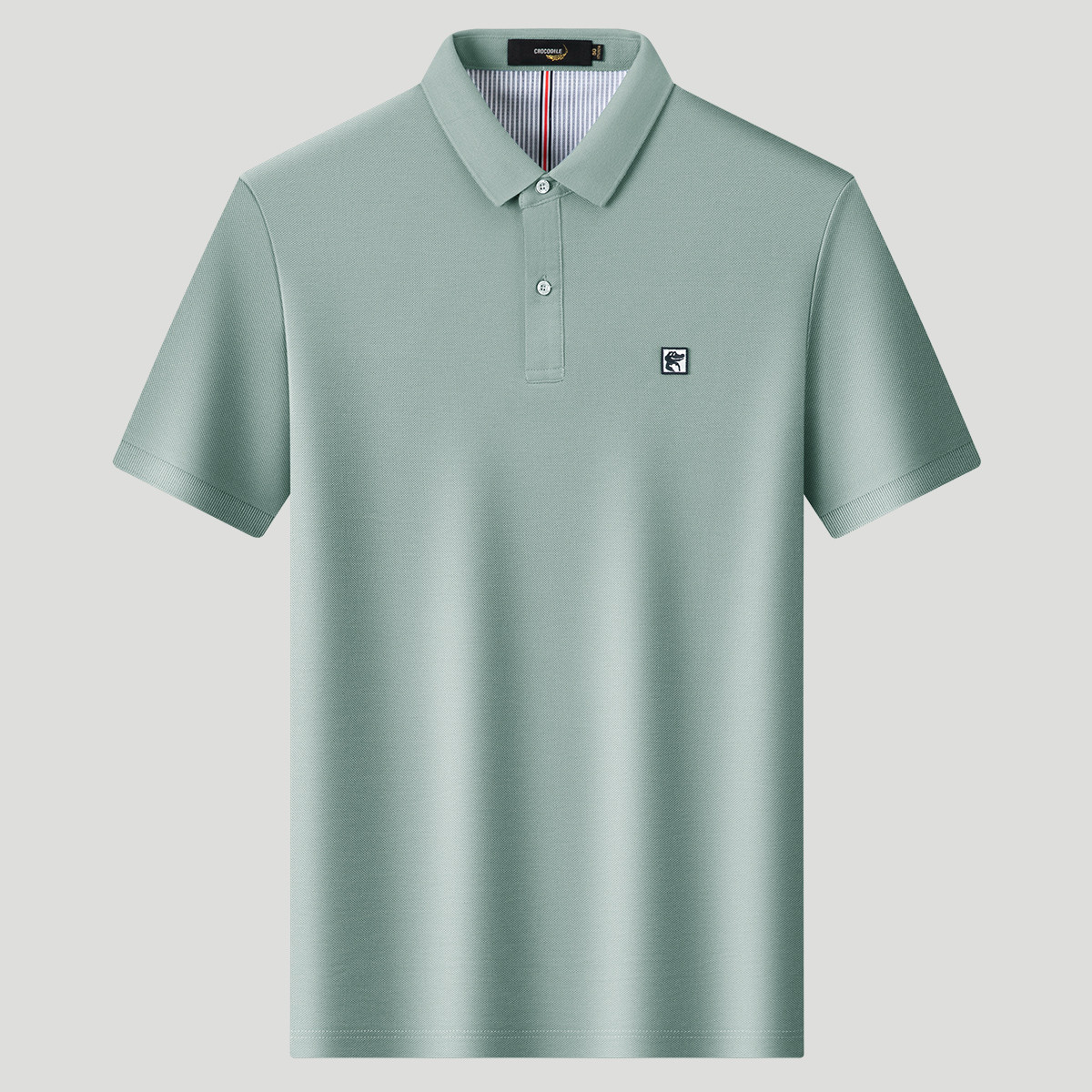 鳄鱼恤CROCODILE 夏季商务POLO衫男吸汗透气短袖T恤高清大图