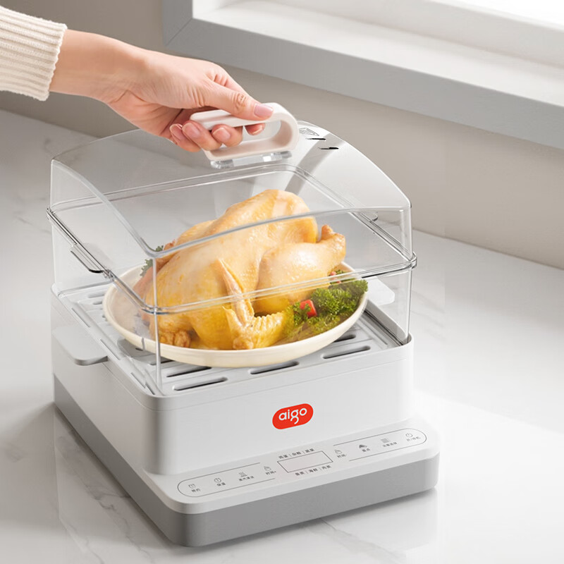 爱国者 电蒸锅炖蒸一体家用多功能18L电蒸锅 ADZG-80W01(18L)高清大图