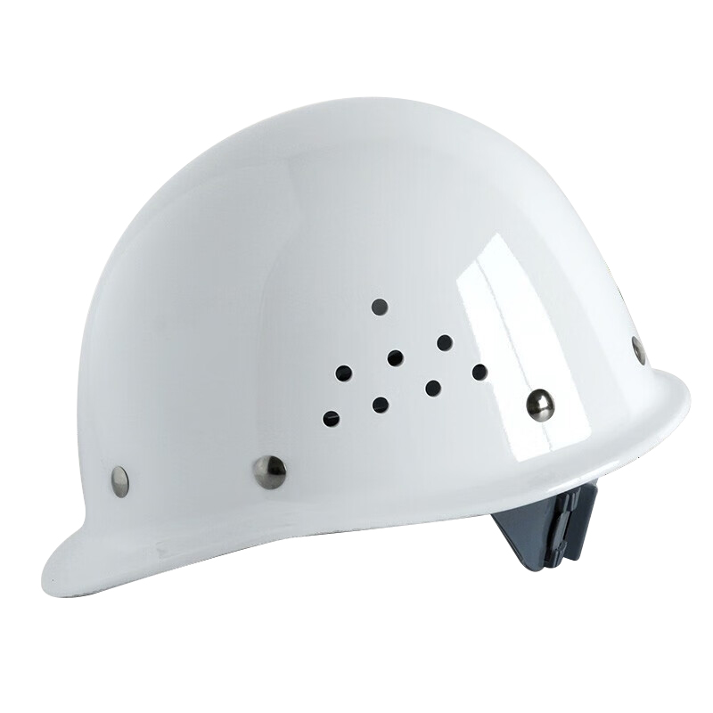 DXBG安全帽 SD33玻璃钢型钢钉加厚透气防砸 工地施工建筑工程头盔领导监理定制 白色