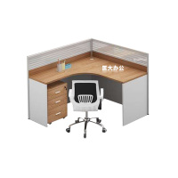 匡大 屏风办公桌L型单人卡位组合办公桌KD-1214
