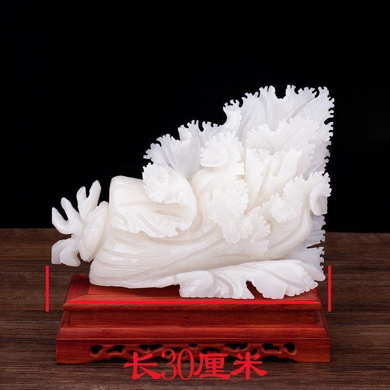 家柏饰(CORATED)玉白菜摆件家居摆设办公室客厅玄关店铺开业礼品高清大图
