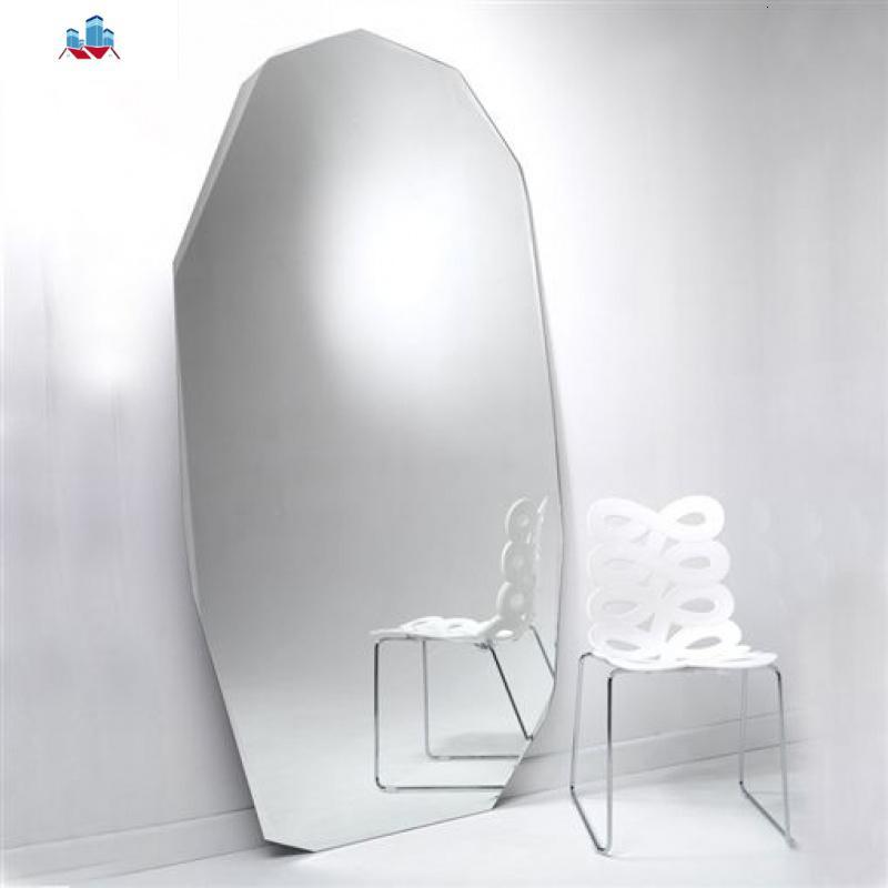 全身镜异形镜子创意设计服装店家用卧室不规则落地试衣镜ins轻奢泰