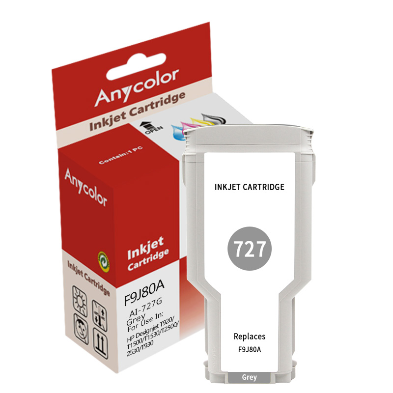 欣彩 727号墨盒 AI-727G 灰色 F9J80A 适用惠普HP Designjet T920 T1500 T153高清大图