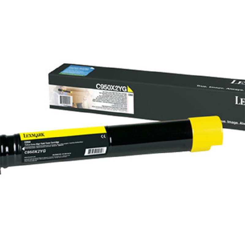 利盟原装C950X2YG黄色高容量粉盒 适用于C950de高容量粉盒
