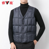 雅鹿男士羽绒马甲男外套2019新款加厚加大码坎肩中青年背心马夹