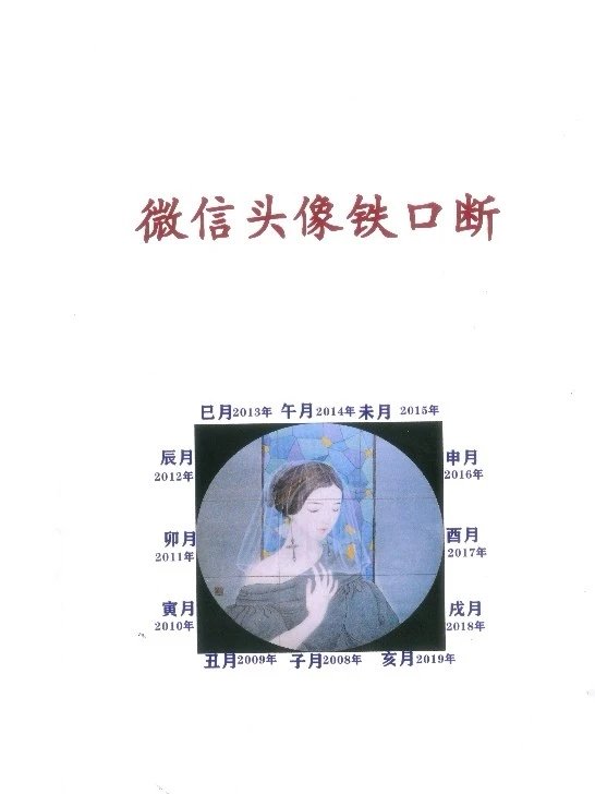 微信头像铁口断