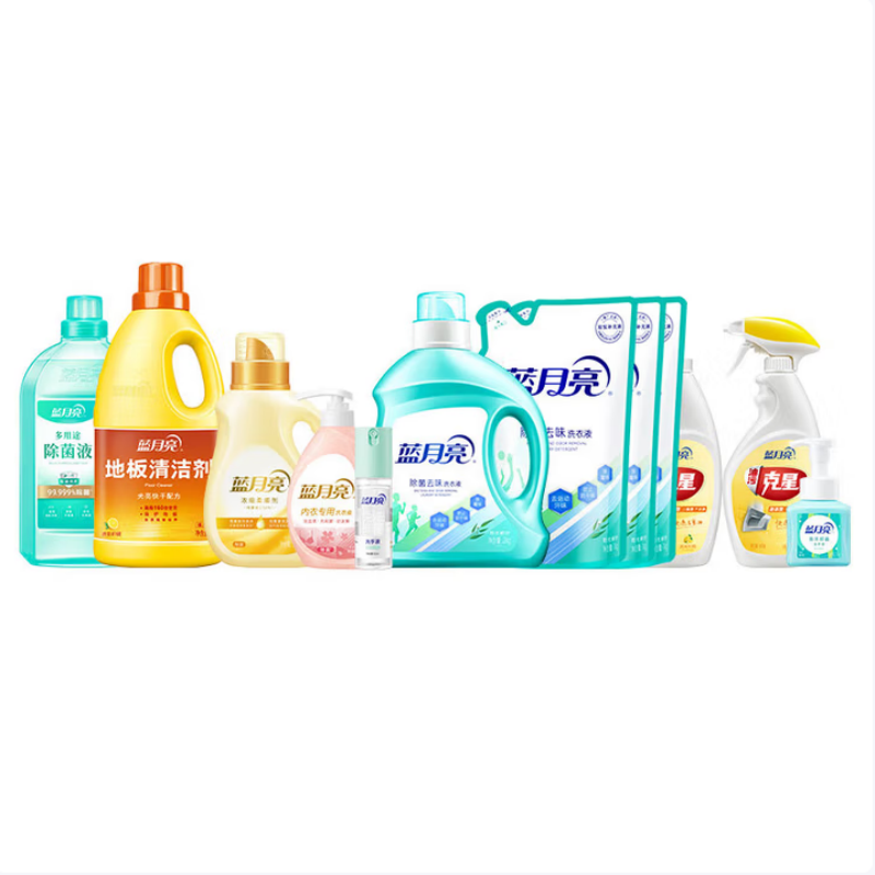 蓝月亮 81000670 洗衣液洗手液柔顺剂地板清洗剂大组合套装