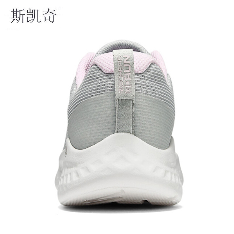 斯凯奇 女网面透气休闲鞋 129441/LGPK-7 双高清大图