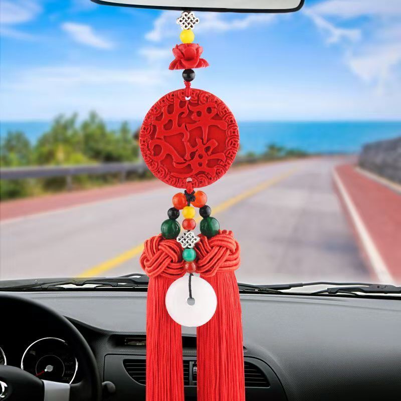 车载汽车保平安符车内挂饰男女高档车上装饰品摆件后视镜吊坠挂件出入