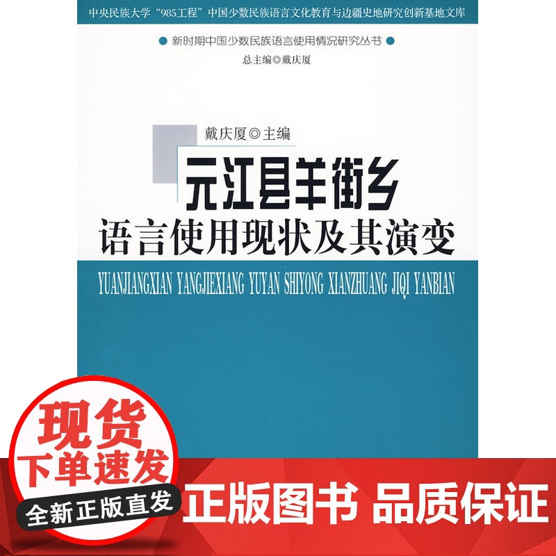 元江县羊街乡语言使用现状及其演变 戴庆厦 主编 商务印书馆 正版书籍