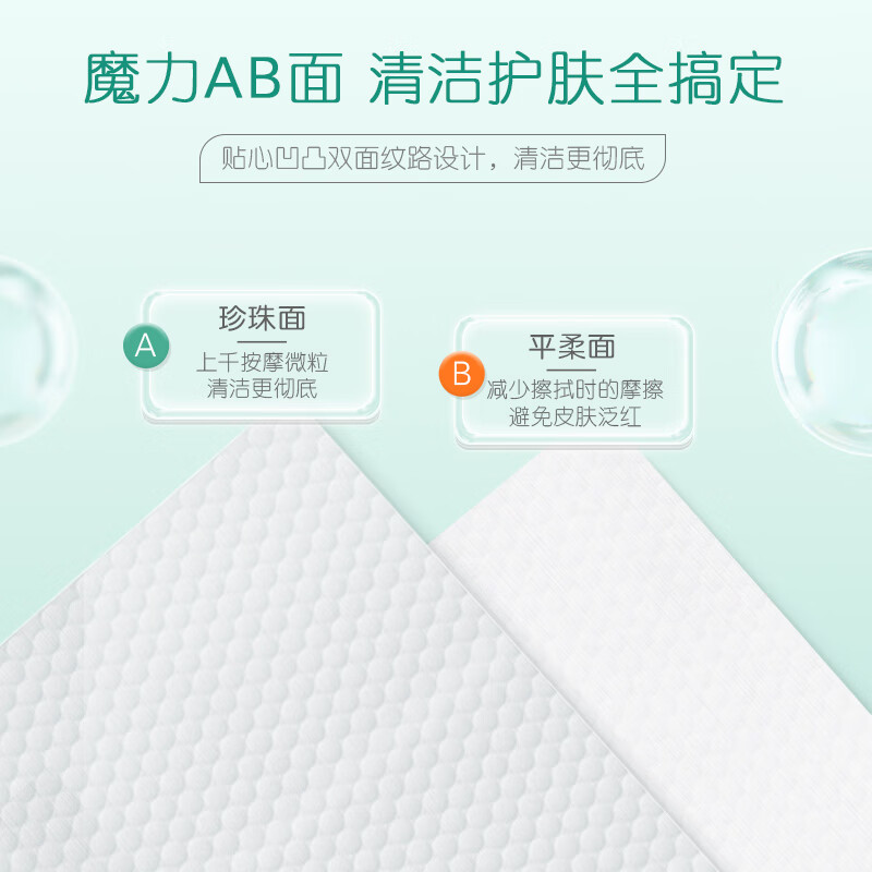 心相印 [肖战推荐]洗脸巾棉柔巾干湿两用一次性洗脸巾擦脸巾加宽加厚 80抽*6包高清大图