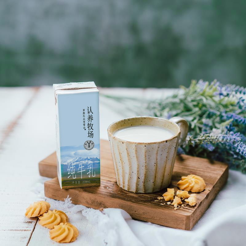 认养牧场纯牛奶200ml（优质奶源）