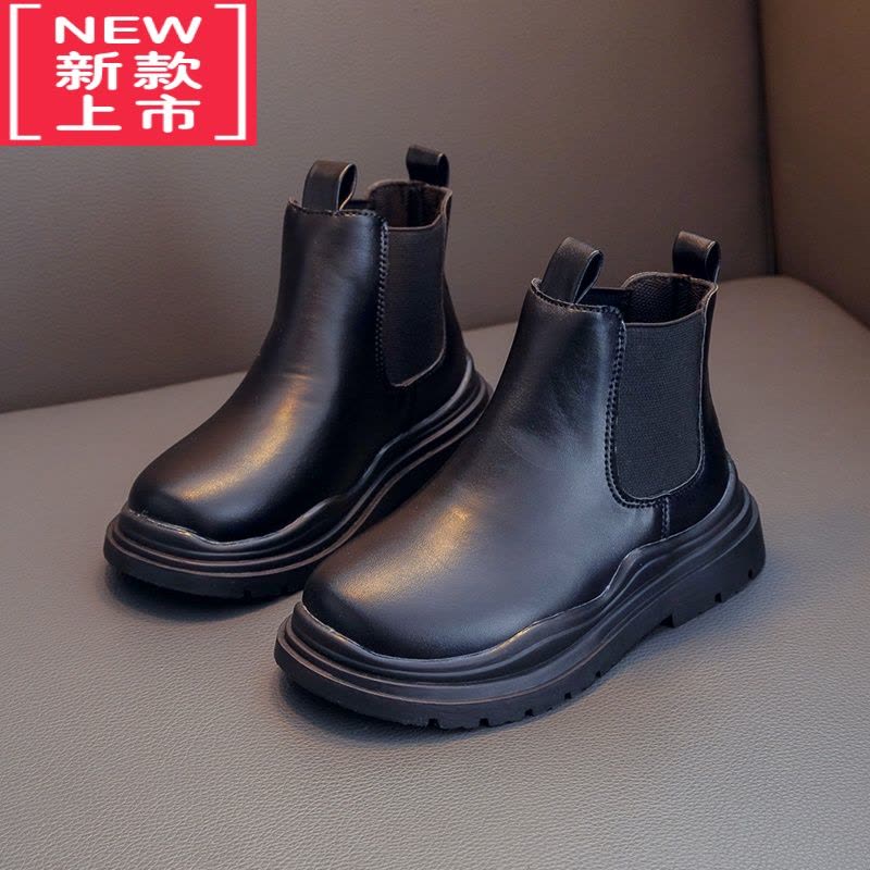 可莉允春秋童鞋儿童马丁靴女童靴子 宝宝单靴雪地靴 男童短靴皮靴英伦风图片