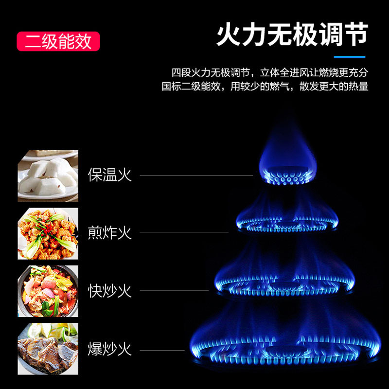 樱花(SAKURA)燃气灶钢化玻璃双灶具煤气灶台嵌两用4.2KW大火力 高效直火灶 JZY-G8203