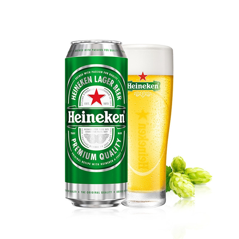 喜力(Heineken)啤酒500ml*24罐 整箱装 (新老包装随机发货中)