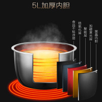 康佳(KONKA)电压力锅KPC-50ZS606双胆5L 智能预约家用多功能压力煲