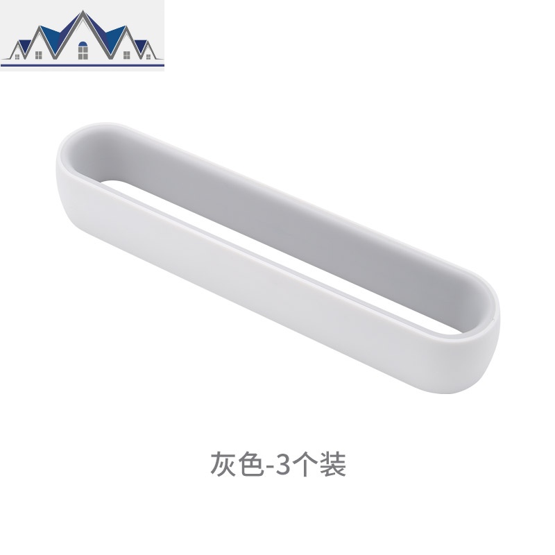 浴室拖鞋架卫生间后置物架壁挂墙式免打孔沥水挂架厕所收纳神器_1_977 灰色三个装