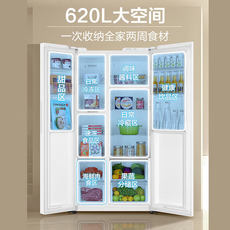 海尔(haier)冰箱bcd-620wghssedwv报价_参数_图片_视频_怎么样_问答