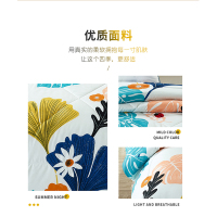 菲品欧造 空调被 F06002 墨塞维纳(银杏叶) 100%聚酯纤维 1.5*2m 花色