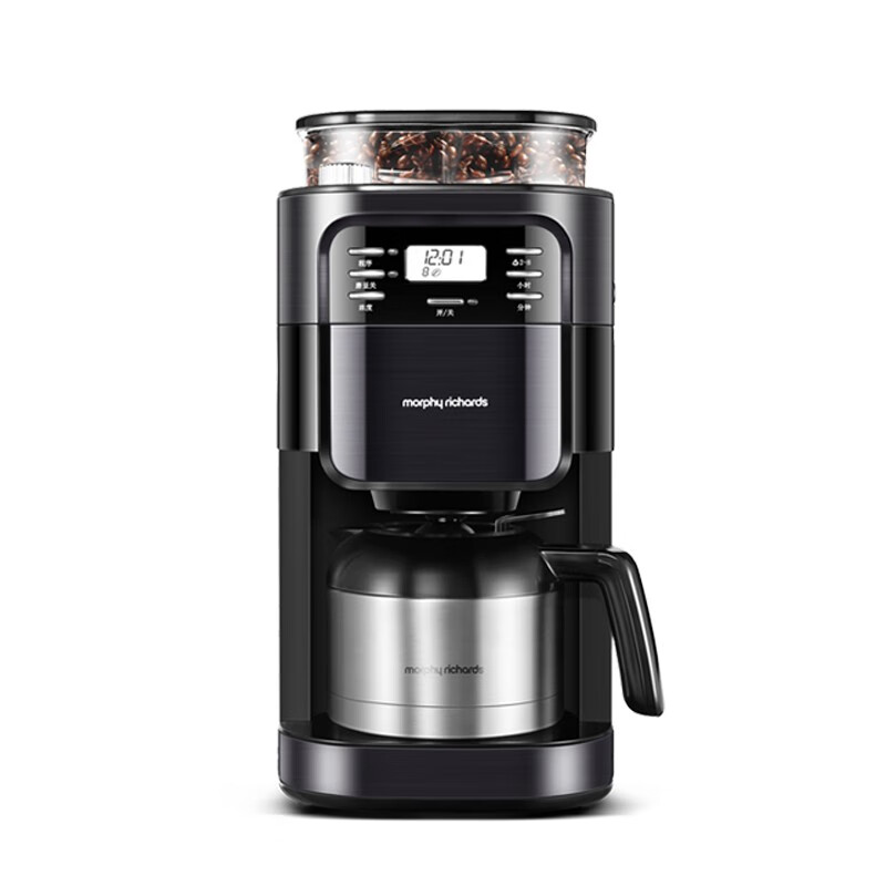 摩飞电器(MORPHY RICHARDS) 美式咖啡机全自动家用办公豆粉两用带真空保温咖啡壶 MR1028