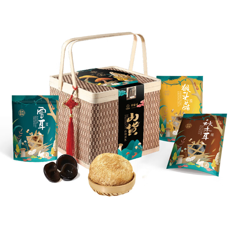 半亩川03山珍贡礼9拼菌菇山珍礼盒1018g