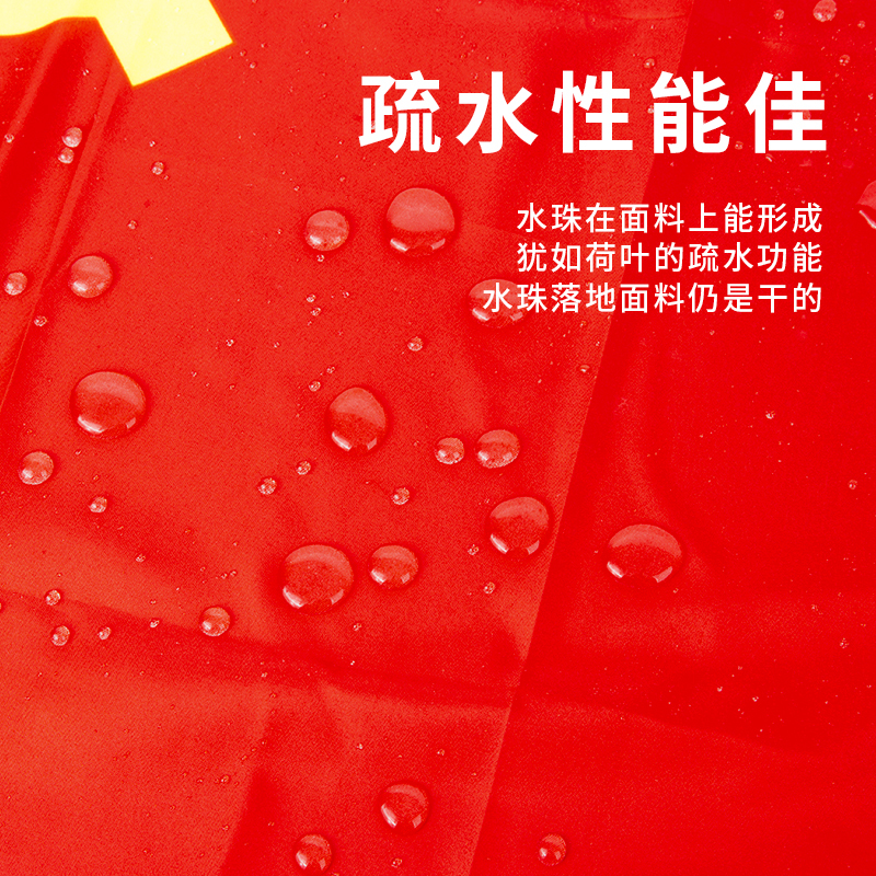 得力(deli)4225旗帜涤纶面料加厚款5号党旗 96*64cm 红色中国会议室【苏宁自营】