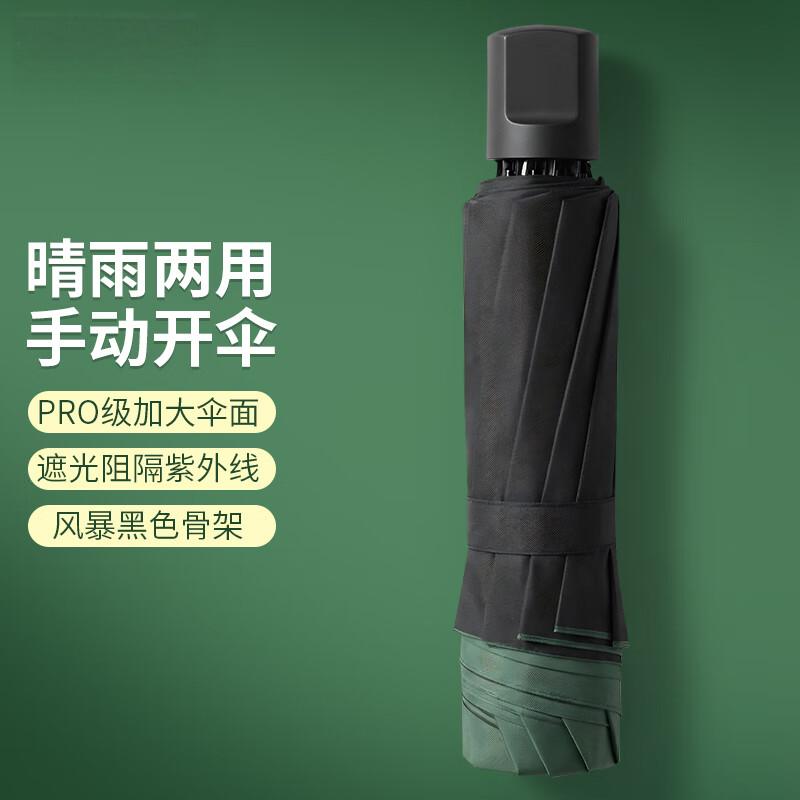 栀遇(ZHIYU)手动伸缩晴雨两用伞女士折叠便携防紫外线透气伞轻巧设计亮眼色彩选择多