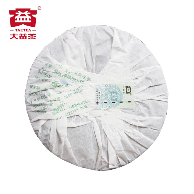 大益2007年勐海甲级早春圆茶357g(701批次)普洱茶生茶高清大图