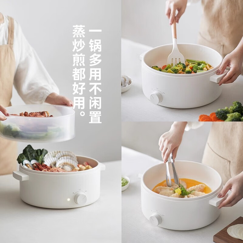 olayks立时OLK-01-13电火锅(带蒸笼)3L高清大图