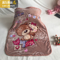 春夏婴儿毛毯双层加厚珊瑚绒幼儿园小毯子儿童被子办公室午睡盖腿三维工匠 其他尺寸 灰熊1.1X1.4米1.8斤