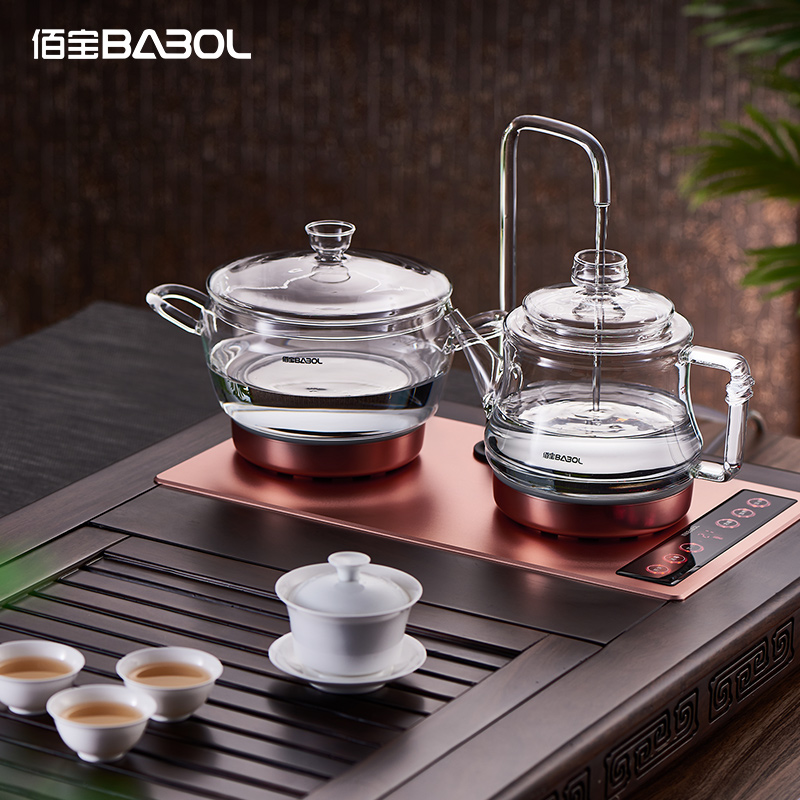 Babol/佰宝 DCH-901电子茶炉 全自动抽水玻璃电热水壶自动上水器家用烧水壶国产温控器办公室煮茶壶高清大图