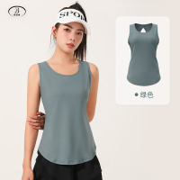 班蒂纳瑜伽服女修身显瘦运动有型瑜伽拼网背心JYMB008