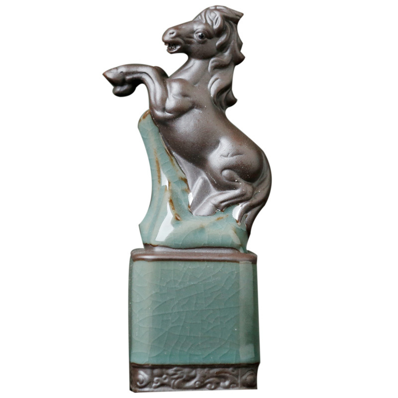 摆件全套陶瓷小工艺品老鼠牛虎兔龙蛇马羊猴鸡狗猪创意 三维工匠 未羊