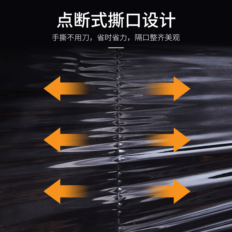 [补贴10%]点断式保鲜膜厨房家用经济装食品微波炉耐高温食品级水果商用加热高清大图
