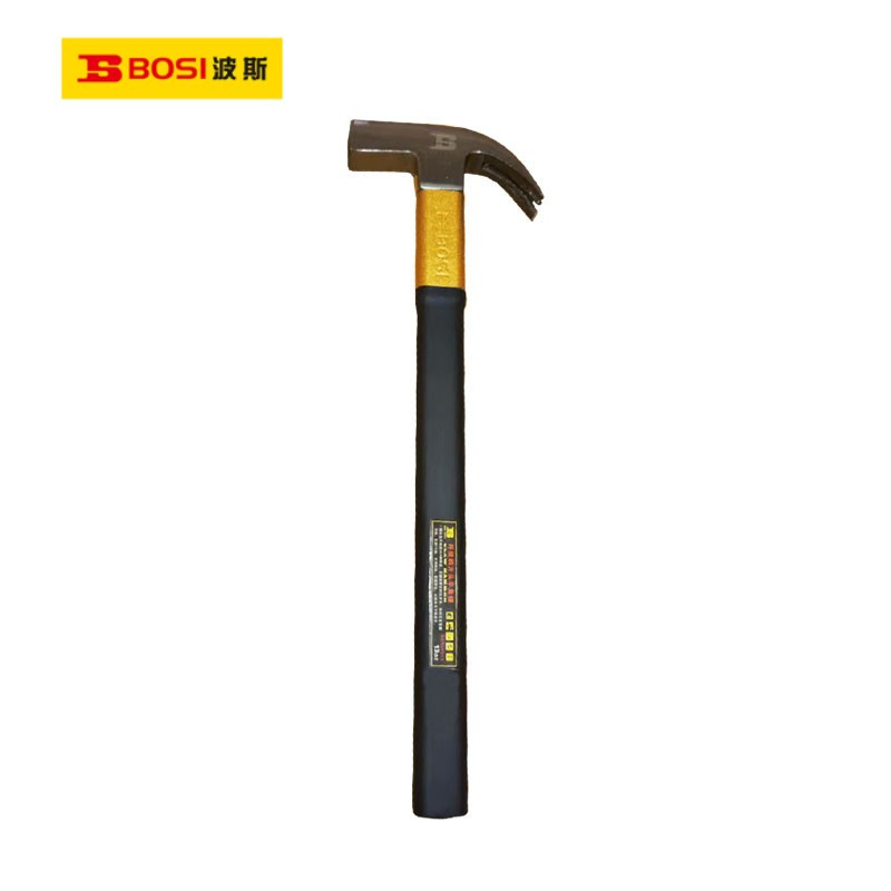 波斯(BOSI)纤维柄方头羊角锤(13oz)把