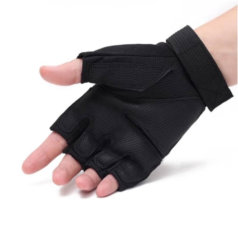 WURONG 运动半指手套男军迷春夏户外用战术手套健身防滑耐磨骑行手套露指高清大图