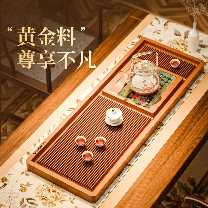 金灶KW-9A电木茶盘2025新款全自动茶台烧水壶一体茶具茶托盘套装高清大图