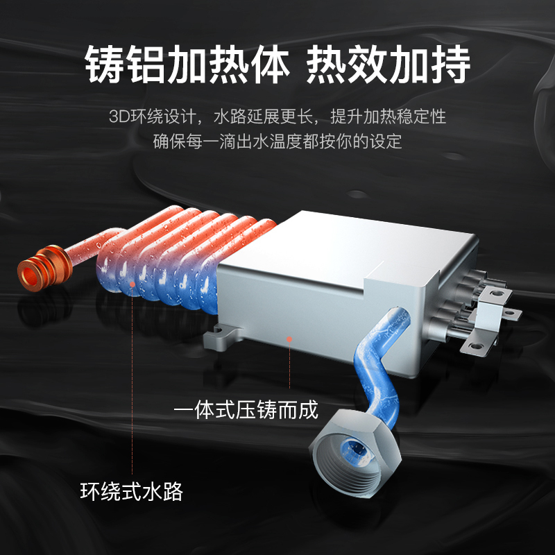 美国惠而浦(whirlpool)即热式小厨宝3.0 不限水量5000W热水器厨房热水宝水电分离