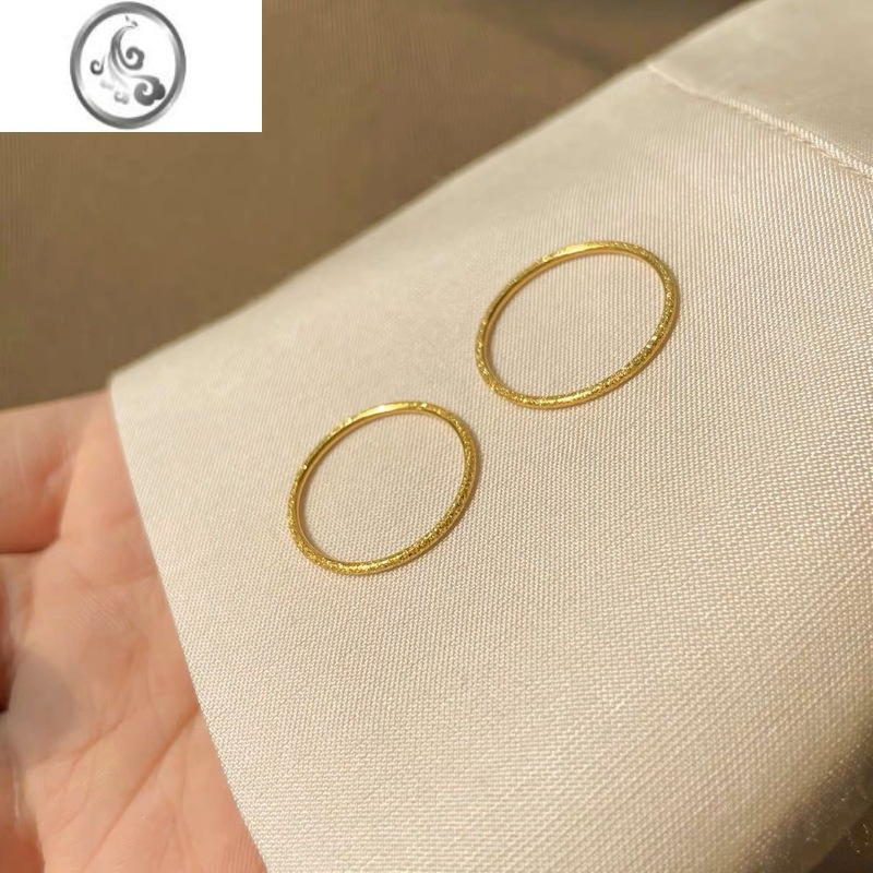 jimi满天星素圈戒指金小众设计新款轻奢高级显气质礼物送女友闺蜜