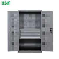 豫亿腾 对双开三抽多功能重型工具柜 车间用双开门储物柜 加厚五金收纳箱抽屉式铁皮刀具柜子 可定制