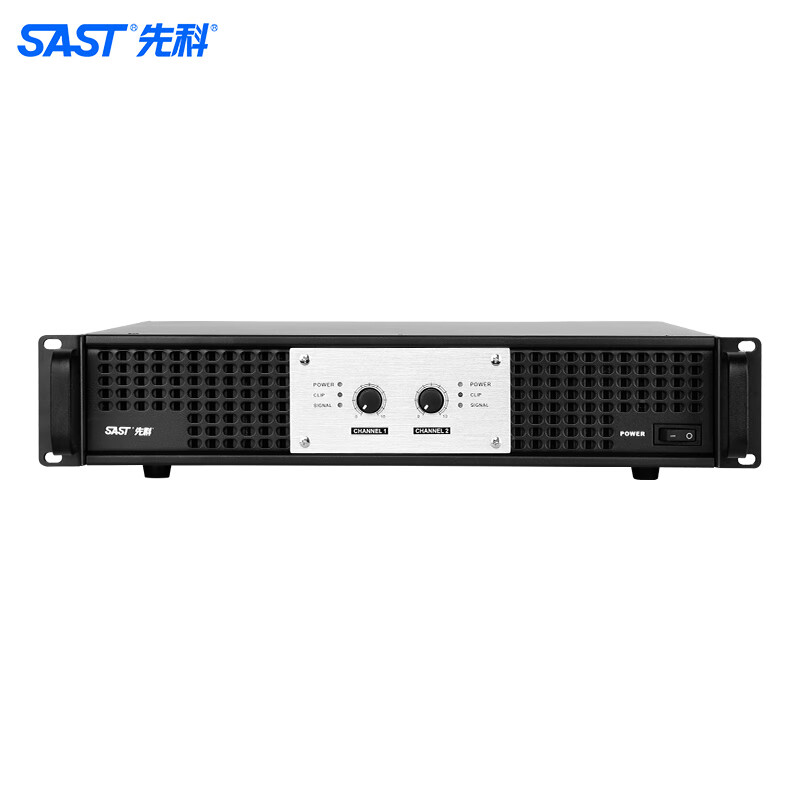 先科专业纯后级功放机发烧级hifi舞台婚庆家用演出KTV双通道大功率音频放大器高清大图