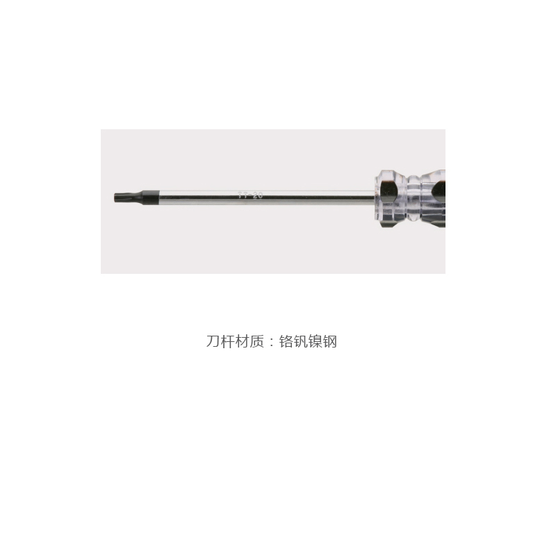 捷科(JETECH) EC-T20 中心无孔梅花头螺丝批