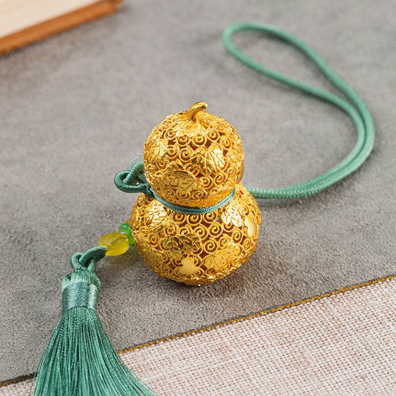 朱炳仁·銅 福禄欢喜花丝小葫芦挂件高清大图