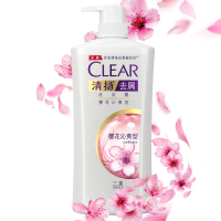 [吴亦凡同款]清扬(CLEAR)去屑洗发水 樱花沁爽1KG 所有发质 所有人群[联合利华]