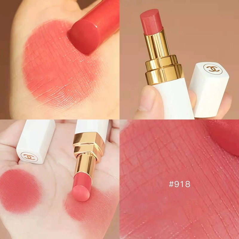 香奈儿(chanel)可可小姐润唇膏coco白管口红 918#我的玫瑰